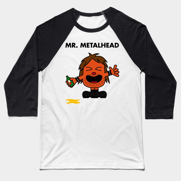 Mr. Metalhead Baseball T-Shirt by Savousepate